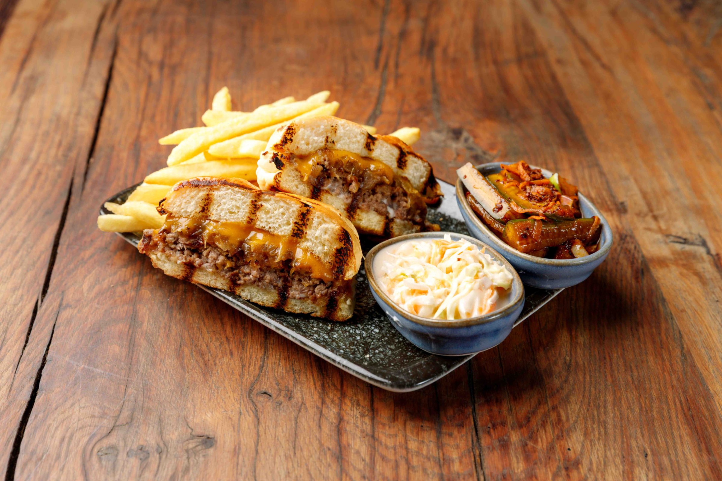 Caramelized Cheese Burger